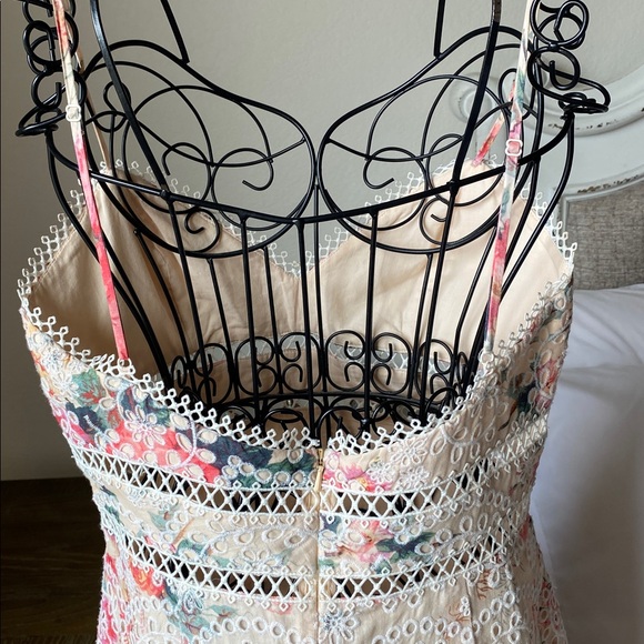 Zimmermann Cotton Maxi Dress Laelia Diamond Flutter with Meadow Floral Print - Picture 8 of 12